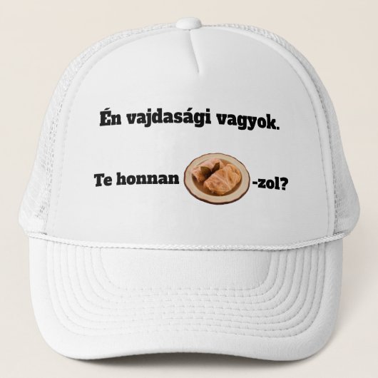 Te honnan SZÁRMA-zol? mici Truckerkappe (Vorderseite)