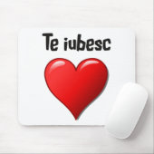 Te iubesc - i-Liebe Sie auf Rumänen Mousepad (Mit Mouse)