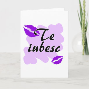 Te iubesc - Liebe des Rumänen I Sie Feiertagskarte