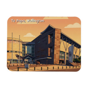Te Papa Wellington Neuseeland Postkarte Magnet