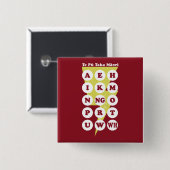 Te Pu Taka Maori Maori Alphabet Button (Vorne & Hinten)