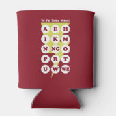 Te Pu Taka Maori Maori Alphabet Dosenkühler (Rückseite)