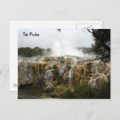 Te Puia Postkarte (Vorne/Hinten)