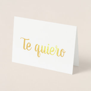 Te Quiero Folienkarte