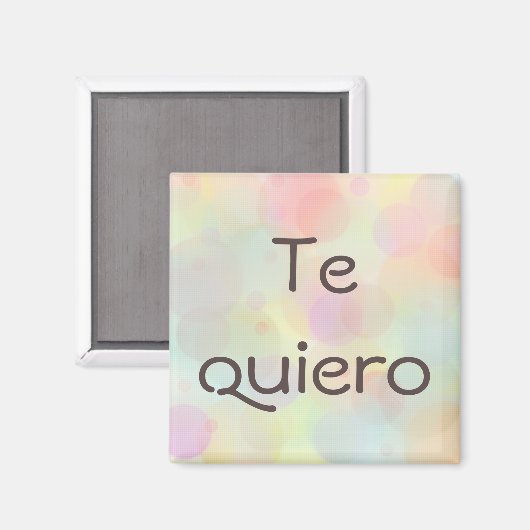 Te quiero magnet (Vorderseite/Rückseite)