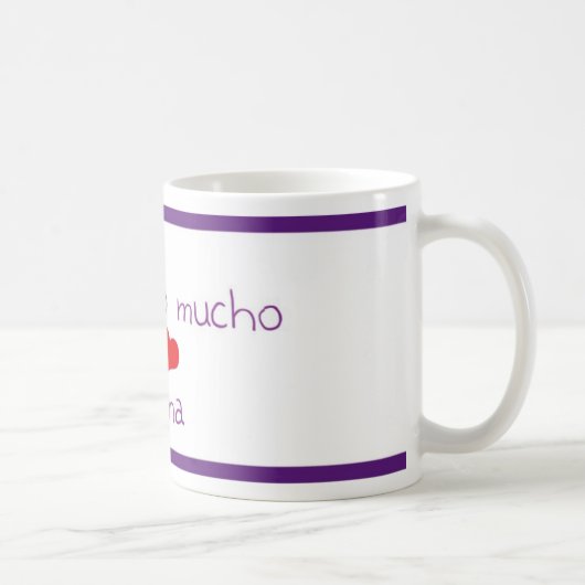 Te quiero mucho MUTTER Kaffeetasse (Rechts)