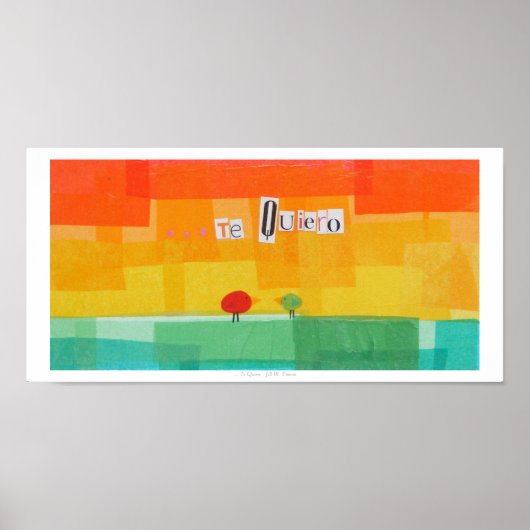 . . . Te Quiero Poster (Vorne)