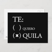 Te Quiero Tequila Postkarte (Vorne/Hinten)