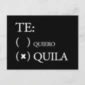Te Quiero Tequila Postkarte (Vorderseite)