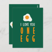 Te quiero un huevo postkarte (Vorne/Hinten)