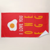 Te quiero un huevo strandtuch (Vorderseite)