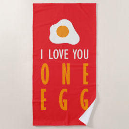 Te quiero un huevo strandtuch