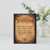 Te Rarawa Pepeha Postkarte (Stehend Vorderseite)