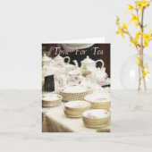 Tea #2 karte (Gelbe Blume)