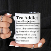 Tea Addict Definition Zweifarbige Tasse