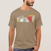 Tea And Book Reading retro T-Shirt (Vorderseite)