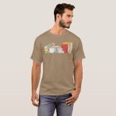 Tea And Book Reading retro T-Shirt (Vorne ganz)