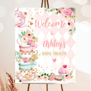 Tea Baby Shower Baby ist das Brauen Mädchen Willko Poster