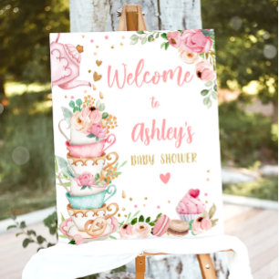 Tea Baby Shower Baby ist das Brauen Mädchen Willko Poster