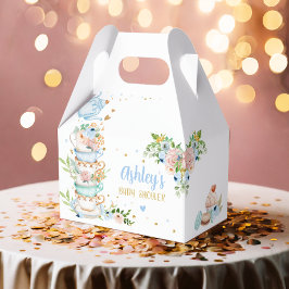 Tea Baby Shower Blue Flower Girl Baby wird brauen Geschenkschachtel