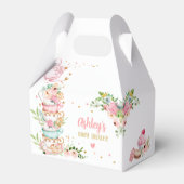 Tea Baby Shower Pink Flower Girl Baby wird brauen Geschenkschachtel (Vorderseite)
