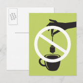 Tea Bag Postkarte (Vorne/Hinten)