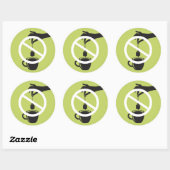 Tea Bag Runder Aufkleber (Blatt)