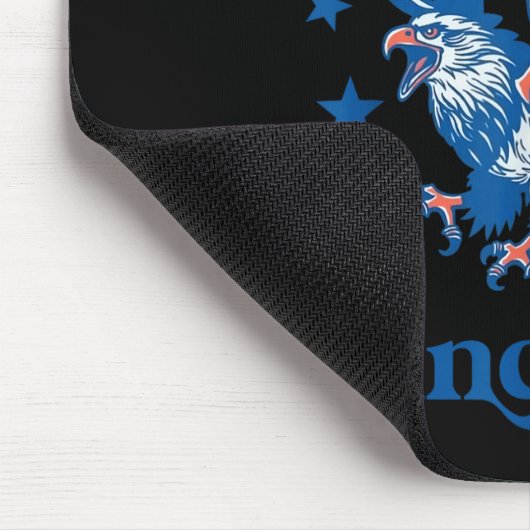 Tea Bagging England Since 1773 Patriotic Eagle 4th Mousepad (Ecke)