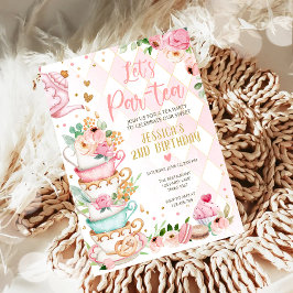 Tea Birthday Einladung Girl Party Par-tea Floral