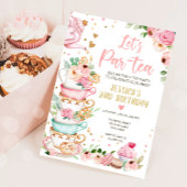 Tea Birthday Einladung Girl Party Par-tea Floral