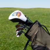 Tea & Bones � Funny Relaxed Skull Golf Headcover (In SItu)