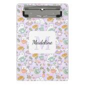 Tea & Bookish Cats Personalized Mini Clipboard Mini Klemmbrett (Vorderseite)