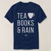 Tea Books amp Rain T-Shirt (Design vorne)