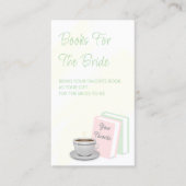 Tea & Books Bridal Shower Books For The Bride Begleitkarte (Vorderseite)