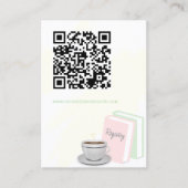 Tea & Books Bridal Shower Registry Begleitkarte (Vorderseite)