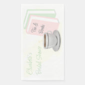 Tea & Books Bridal Shower Serviette (Vorderseite)