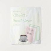 Tea & Books Bridal Shower Wandteppich (Vorderseite)