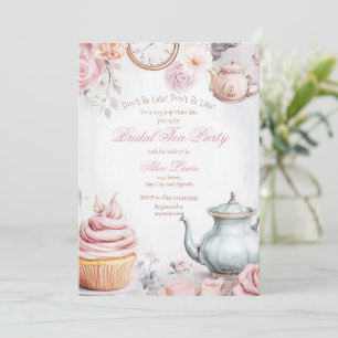 Tea Bridal Dusche Einladung, Alice Bridal Tee Einladung