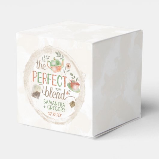 Tea Bridal Polterabend Das perfekte Mischpult Part Geschenkschachtel (Rückseite)