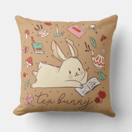 Tea Bunny Throw Kissen