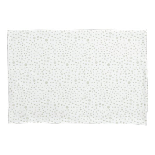 Tea Confetti Wassercolor Dots Pillowcase Kissenbezug (Vorderseite)
