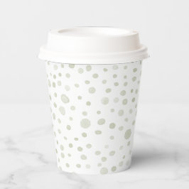 Tea Confetti Wasserfarbe Dots Paper Cup Pappbecher