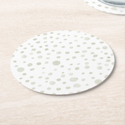 Tea Confetti Wasserfarbe Dots Paper Untersetzer (Angewinkelt)