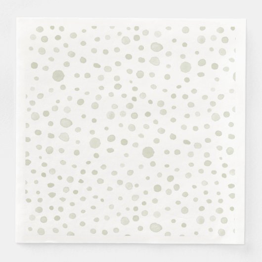 Tea Confetti Wasserfarbe Dots Papier Napkin Serviette (Vorderseite)