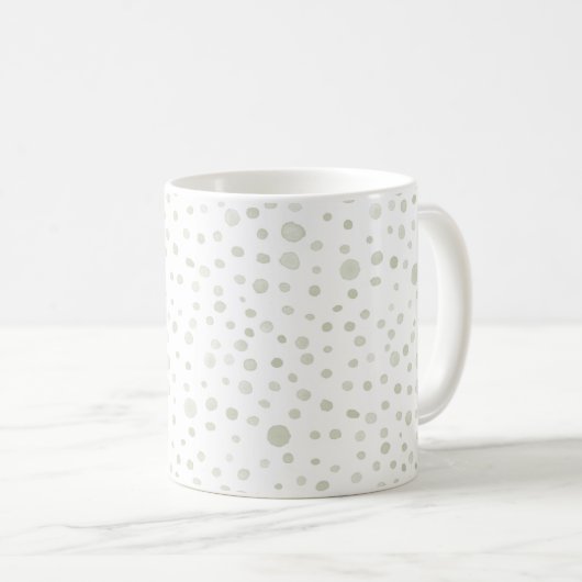 Tea Confetti Wasserfarben Dots Classic Tasse (VorderseiteRechts)