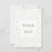 Tea Confetti Wasserfarben Punkte Danke Karte (Vorderseite)