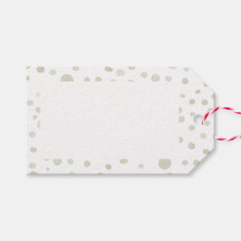 Tea Confetti Watercolor Dots Gift Tag Geschenkanhänger