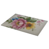 Tea Cup Bouquet  Schneidebrett (Ecke)