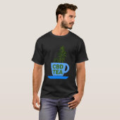 Tea Cup Cbd Oil Cbd Tea Drinker T-Shirt (Vorne ganz)