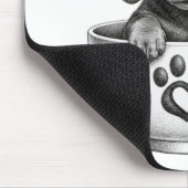 Tea Cup Dachshund Welpe Mousepad (Ecke)